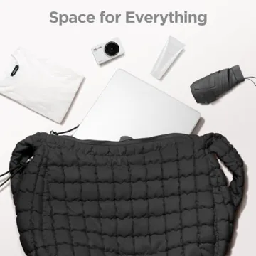 Large Stylish Puffer Tote Bag - Chic Quilted Carryall