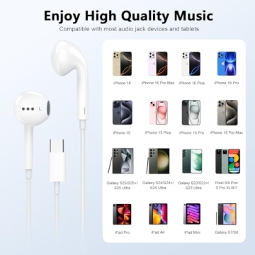 Affordable Ucaca USB C Headphones for iPhone 16 Users