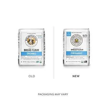 King Arthur Flour Unbleached Bread Flour Organic - Pack of 3 (2lbs Each Bag)3