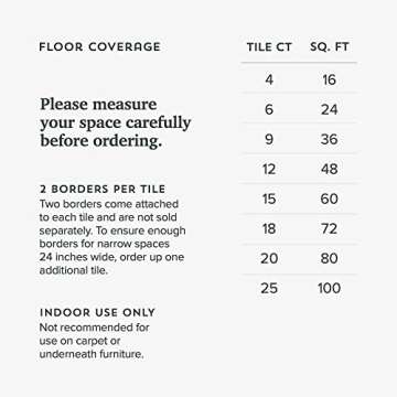 Forest Floor 5/8 Inch Thick Printed Foam Tiles, Premium Wood Grain Interlocking Foam Floor Mats, Anti-Fatigue Flooring, Slate, 24 Sq Ft