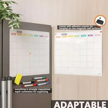 Magnetic Dry Erase Calendar Kit for Family Organization