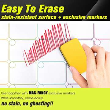 Magnetic Dry Erase Calendar Kit for Family Organization