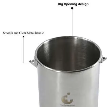 TopQuaFocus Stainless Steel Enema Bucket Kit for Colon Cleansing Reuseable Enema kit - Suitable for Coffee, Water and Gerson Therapy Oganic Home Coffee Enemas 2 Qt