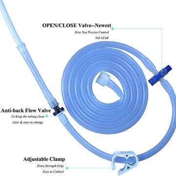 TopQuaFocus Stainless Steel Enema Bucket Kit for Colon Cleansing Reuseable Enema kit - Suitable for Coffee, Water and Gerson Therapy Oganic Home Coffee Enemas 2 Qt