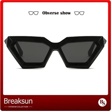 Breaksun Cat Eye Sunglasses - Stylish UV Protection for Women