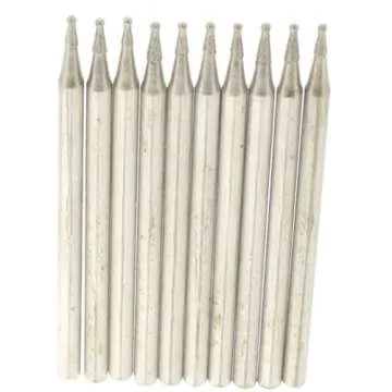 ILOVETOOL Diamond Grinding Head Bits Spherical 0.8mm Jade Carving Burrs Pack of 20Pcs