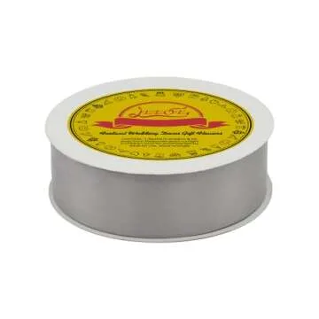 LEEQE Silver Satin Ribbon for Elegant Gift Wrapping