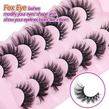Eyelashes Fluffy Mink 20 MM Pack 7 Pairs by Winifred
