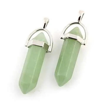 50pcs Multicolor Gemstone Pendants for Jewelry Making