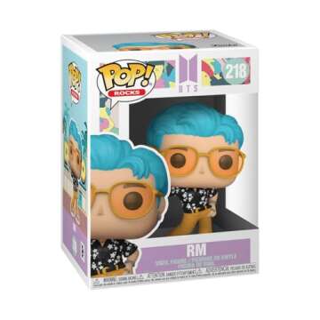 BTS - Dynamite - RM Funko Pop! Vinyl Figure (Bundled with Compatible Pop Box Protector Case), Multic...