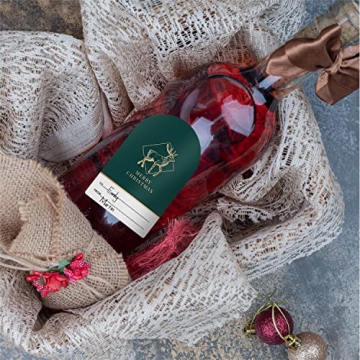 Easykart 200 Christmas Stickers Tags with Gold Foil Design