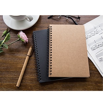 DSTELIN Soft Cover Spiral Sketchbook 2-Pack for Artists