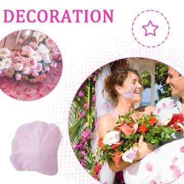 SITUMEIZI 1500PCS Pink Rose Petals Silk Rose Petals for Romantic Night for Her Set Valentine's Day,Wedding,Party,Proposal Anniversary Decorations