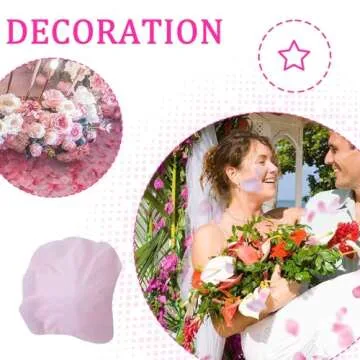 SITUMEIZI 1500PCS Pink Rose Petals Silk Rose Petals for Romantic Night for Her Set Valentine's Day,Wedding,Party,Proposal Anniversary Decorations