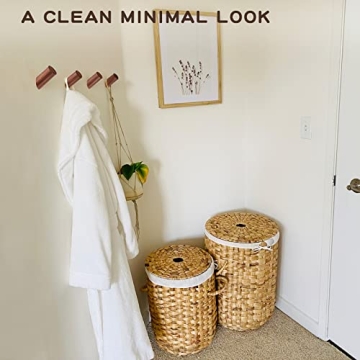 Felidio Natural Wood Hooks - Stylish Coat Rack Solutions