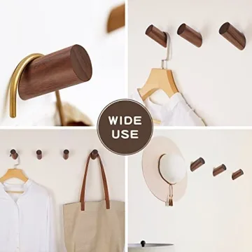 Felidio Natural Wood Hooks - Stylish Coat Rack Solutions