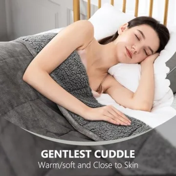 Sivio 15 lbs Weighted Blanket - Cozy Sherpa & Flannel