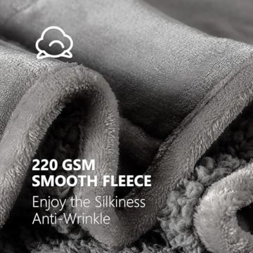 Sivio 15 lbs Weighted Blanket - Cozy Sherpa & Flannel