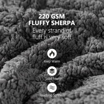 Sivio 15 lbs Weighted Blanket - Cozy Sherpa & Flannel