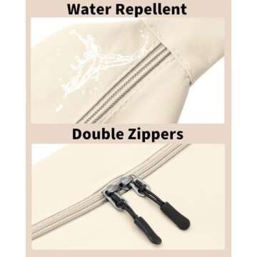 Small Sling Crossbody Bag for Women Men Trendy, Mini Crescent Bag with Adjustable Strap, 2 Zippers Lightweight Nylon Bag