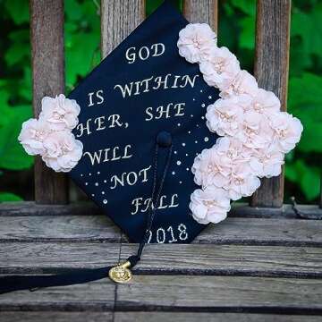 Peel and Stick Glitter Alphabet Letter and Number Stickers for Grad Cap - Assorted Colors by Tassel Toppers Scrapbooking Art and Crafts Projects (Pink)