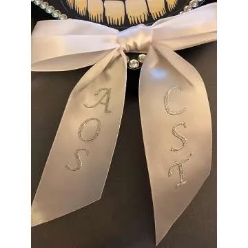 Peel and Stick Glitter Alphabet Letter and Number Stickers for Grad Cap - Assorted Colors by Tassel Toppers Scrapbooking Art and Crafts Projects (Pink)