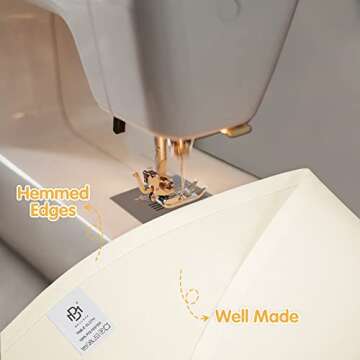 BRILLMAX Ivory Round Tablecloths 6 Pack 132 Inch Washable