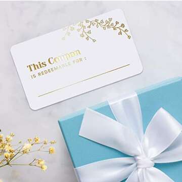 Custom Blank Coupon Cards for Appreciation Gifts