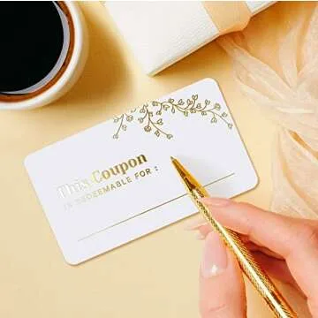 Custom Blank Coupon Cards for Appreciation Gifts