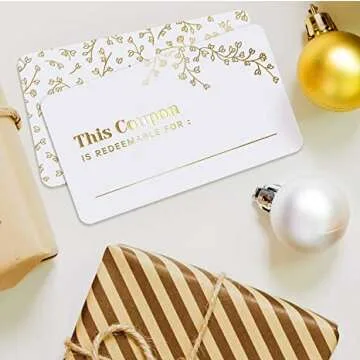 Custom Blank Coupon Cards for Appreciation Gifts