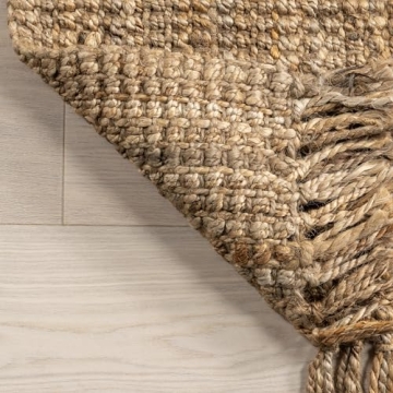 nuLOOM 3x5 Jute Handmade Area Rug for Stylish Living