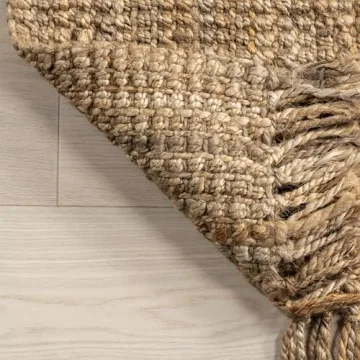 nuLOOM 3x5 Jute Handmade Area Rug for Stylish Living