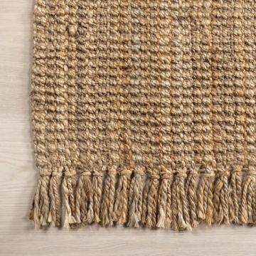 nuLOOM 3x5 Jute Handmade Area Rug for Stylish Living