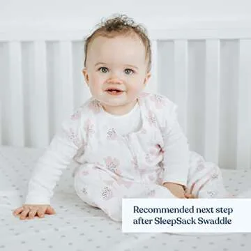 HALO SleepSack, 100% Cotton Wearable Blanket, Swaddle Transition Sleeping Bag, TOG 0.5, Wildflower Blush, X-Large, 18-24 Months