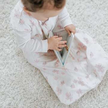 HALO SleepSack, 100% Cotton Wearable Blanket, Swaddle Transition Sleeping Bag, TOG 0.5, Wildflower Blush, X-Large, 18-24 Months