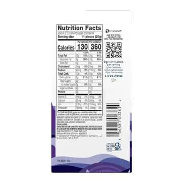 Salted Almond Dark Chocolate Bar by Lily's | Made with Stevia, No Added Sugar, Low-Carb, Keto Friend...