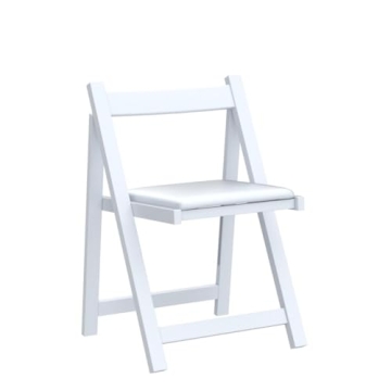 Stylish Wooden Folding Dining Chairs with Padded Seats