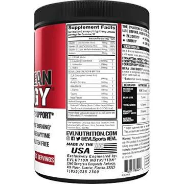 EVL BCAA Lean Energy Powder for Maximum Fitness Support