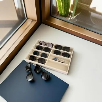 Velvet Sunglasses Watch Organizer Stackable Tray Elegant