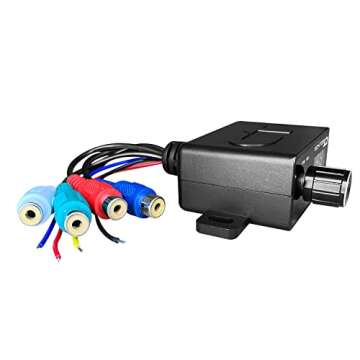 CT Sounds Universal Bass Knob - Digital Voltmeter, Blue LED Display, Remote Gain Control, Power Swit...