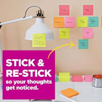 Post-it Super Sticky Notes, Limited Edition Color Collection, 3x3 in, 15 Pads/Pack, 45 Sheets/Pad