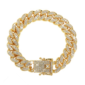 Stylish Honsny Cuban Link Bracelet in Gold or Silver