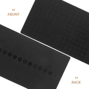 Magnetic Soldering Mat for Electronics Repair - Memory Positioning Maintenance Mat, 6.49x2.55 Inch (Black)