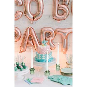 Vixdonos Taper Glass Candlestick Holders Tealight Candle Holders for Table Centerpieces, Wedding Decor and Dinner Party (6 Pcs, Green)