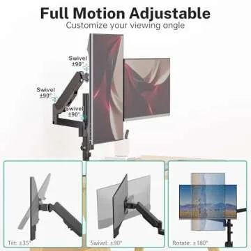 WALI Dual Monitor Mount for 17-32 Inch Screens