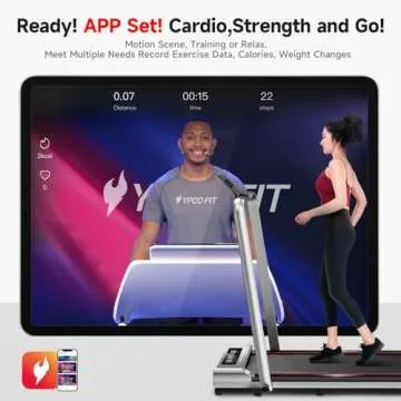 RHYTHM FUN Foldable Treadmill, 300 lb Capacity Walking Pad 2.5HP Treadmill Under Desk, Portable Treadmill for Home and Office, Folding Treadmill 2 in 1 with Remote Control, LED Display (SL-C5)