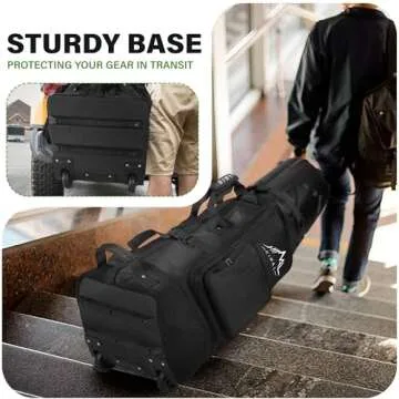 UNIHIMAL Golf Travel Bag with Hard Case Top for Easy Travel