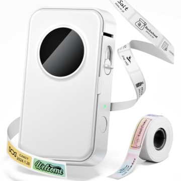 Phomemo Label Maker Machine with Tape, D35 Wireless Bluetooth Labels Maker Portable Mini Label Print...