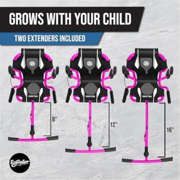 EzyRoller New Drifter-X Ride on Toy for Ages 6 and Older, Up to 154lbs. - Pink