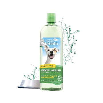 TropiClean Fresh Breath Water Additive for Dogs 33.8 oz